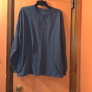 *3 for $25* Fruit of the Loom gray long sleeve Shirt size L unisex
